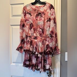 Misa Floral Ruffle Dress